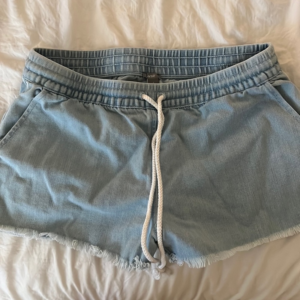 Size S aerie jean shorts